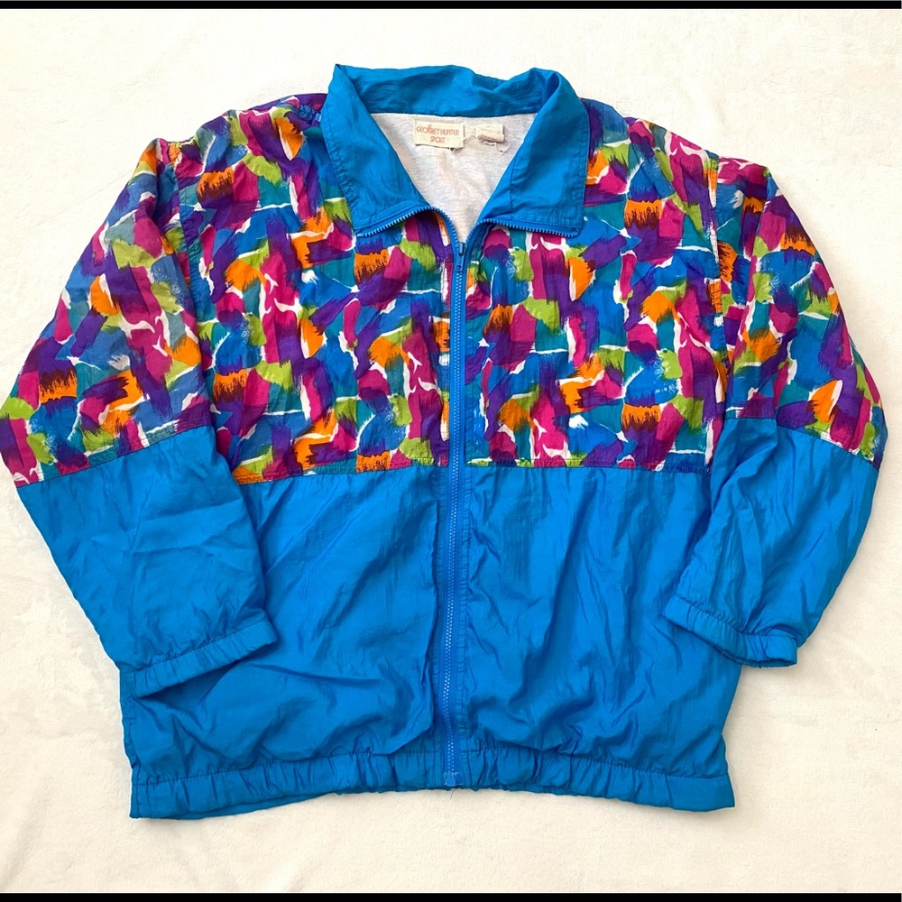 Vintage 90s colorful windbreaker jacket